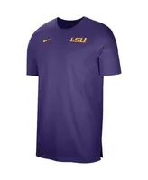 Men's Nike Gray LSU Tigers Sideline Coaches Performance Top Size: Small