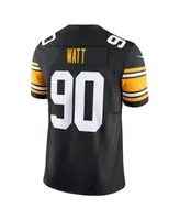 Men's Nike T.J. Watt Black Pittsburgh Steelers Alternate Game Jersey