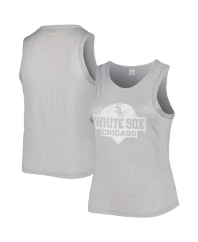 Soft As A Grape Women's Black Chicago White Sox Slouchy Tank Top