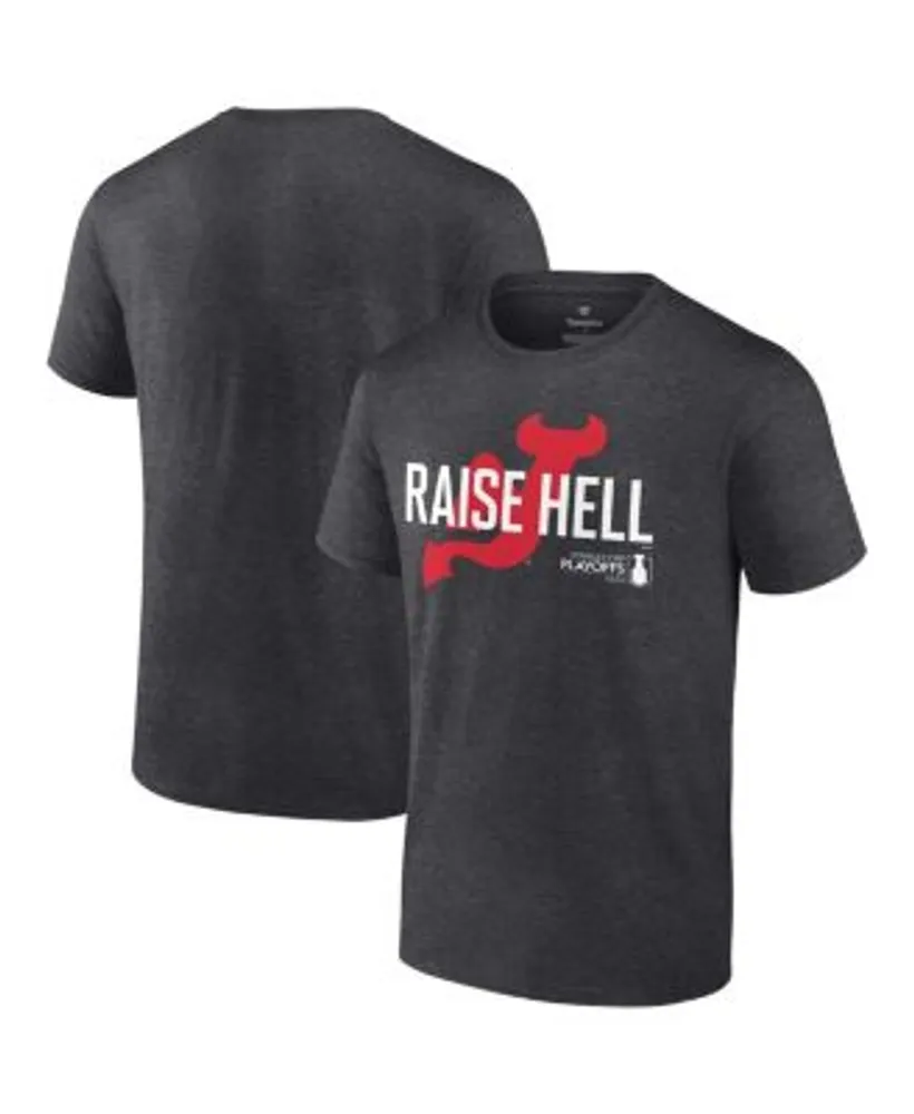 Men's Fanatics Branded Heather Charcoal Nashville Predators Stacked Long Sleeve Hoodie T-Shirt