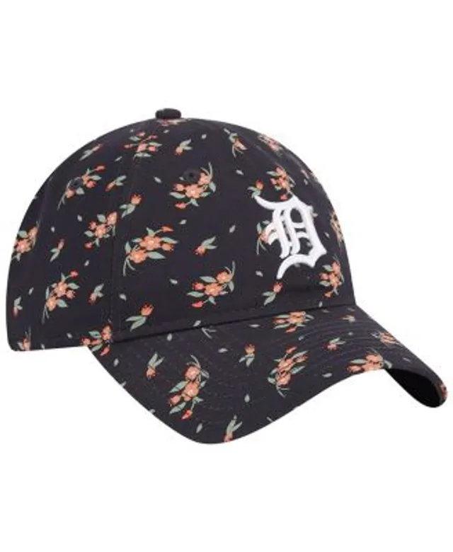 Detroit Tigers New Era Women's Floral 9TWENTY Adjustable Hat - Navy