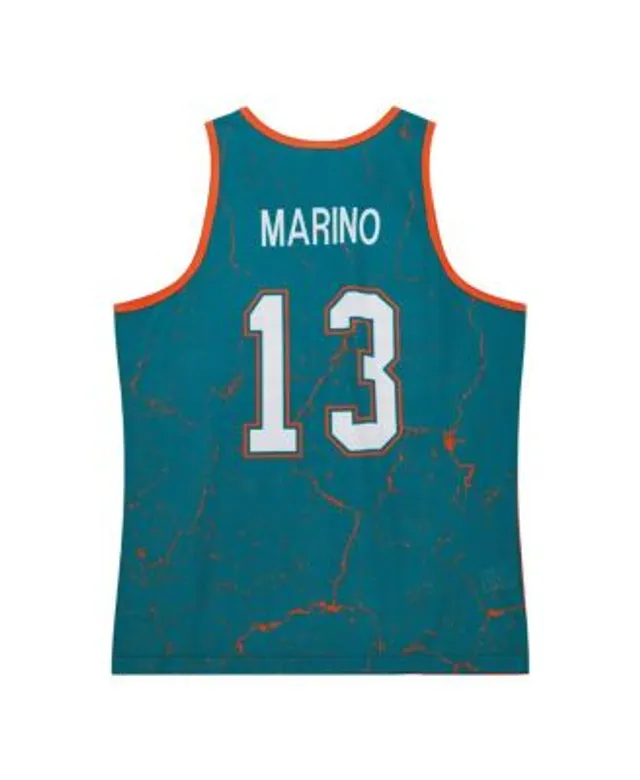 Men's Mitchell & Ness Dan Marino Aqua Miami Dolphins Big & Tall