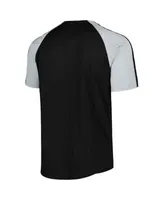 Men's Chicago White Sox Stitches Black Button-Down Raglan