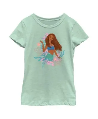 Girl's The Little Mermaid Ariel Wave  Child T-Shirt