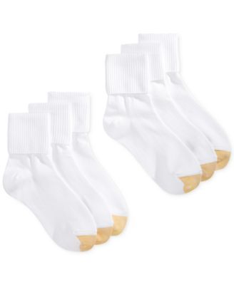 Women's Turn Cuff  6 Pk Socks, Available Extended Sizes