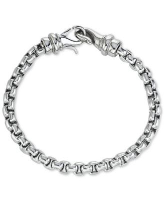 Men's Linked Bracelet in Stainless Steel, Created for Macy's