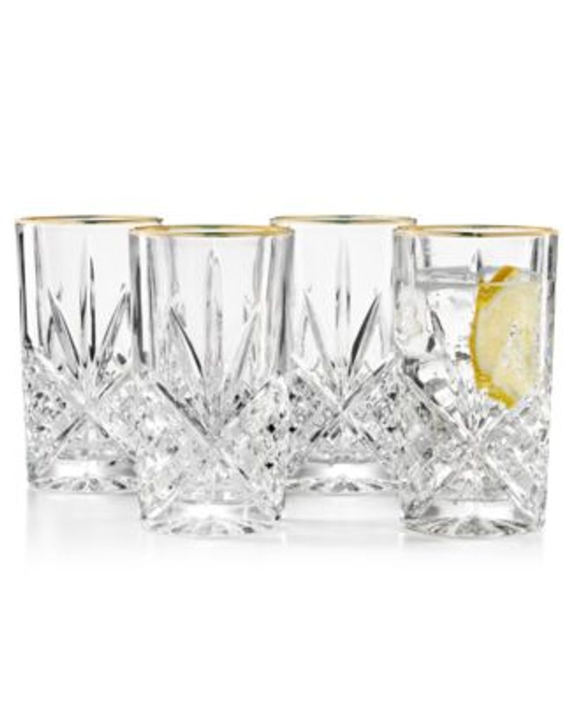 Godinger Barware, Dublin Double Old-Fashioned and Highball Glasses, Set of 8