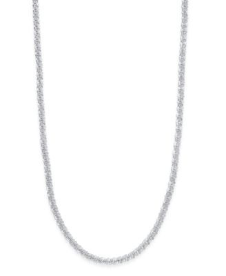 20" Sparkle Link Chain Necklace Sterling Silver, Created for Macy's (Also 18k Gold Over Silver)