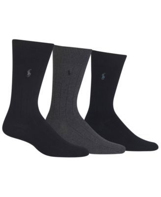 3 Pack Cotton Rib Casual Men's Socks