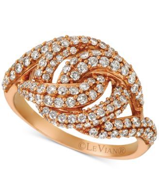 Diamond Knot Ring (1-1/6 ct. t.w.) in 14k Rose Gold