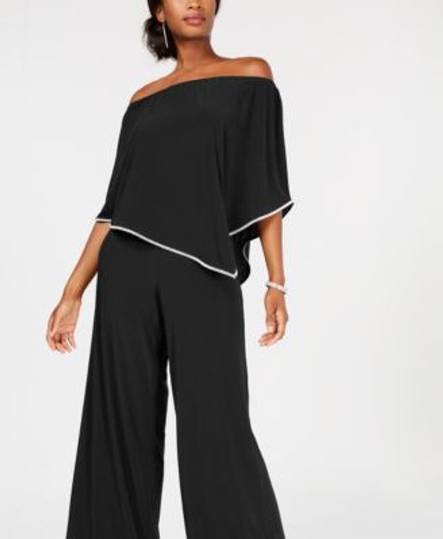 msk off the shoulder jumpsuit