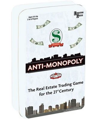 Anti-Monopoly Game Travel Tin