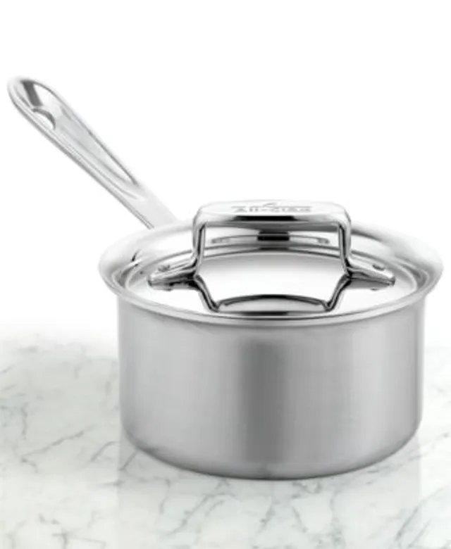 All-Clad Stainless Steel 3.5 Qt. Covered Saucepan - Macy's