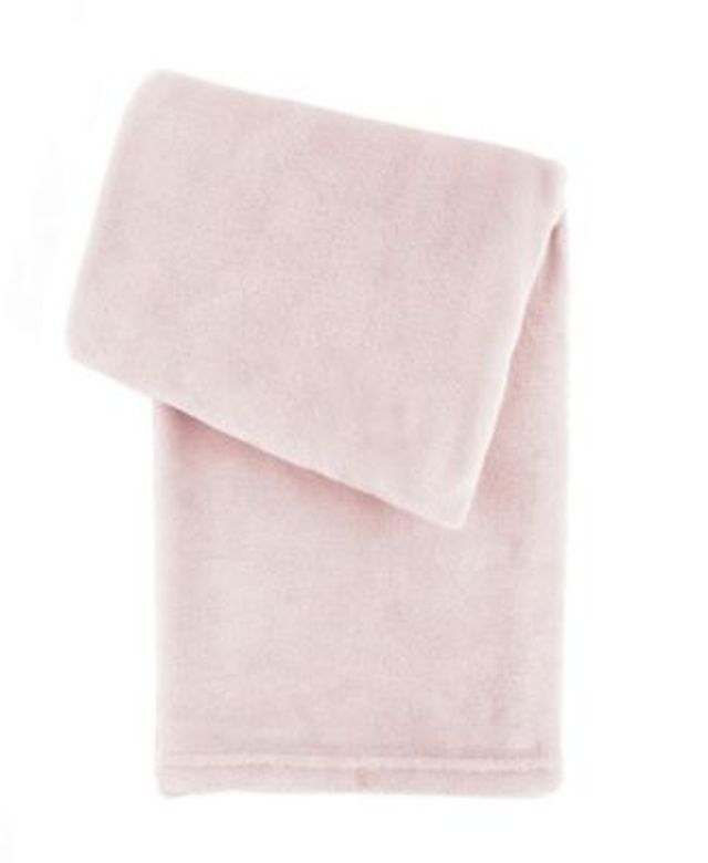 Tadpoles Ultra-Soft Chenille Knit Baby Blanket, Blush/White