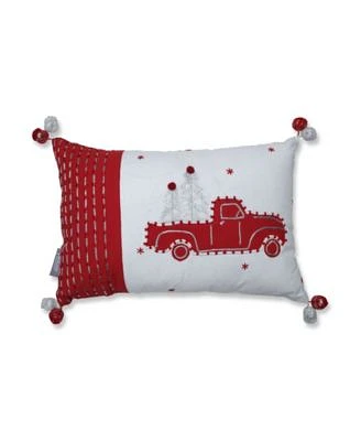 Truck and Trees Lumbar Pillow