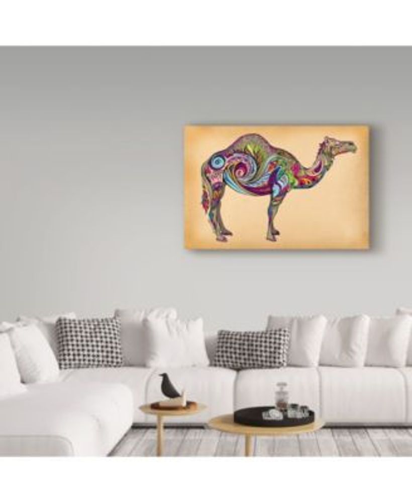Green Girl Canvas 'Camel' Canvas Art - 32" x 22"