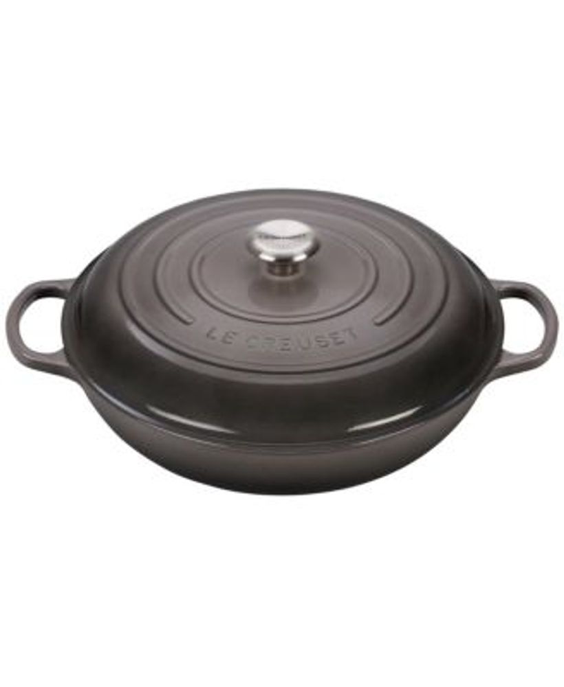 Chasseur French Enameled Cast Iron Braiser with Lid, 2.6-Quart