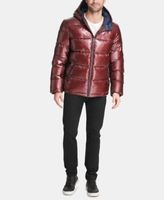 Men's Pearlized Performance Hooded Puffer Coat
