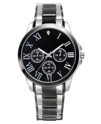 Men's Two-Tone Watch & Bracelet 42mm Gift Set, Created for Macy's 