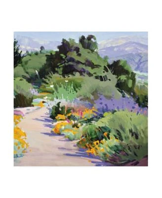 Marcia Burt Path through the Poppies Mountains Canvas Art