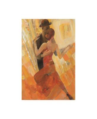 Albena Hristova Tango Dancers Canvas Art - 27" x 33.5"