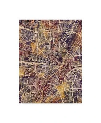 Michael Tompsett Munich Germany City Map II Canvas Art