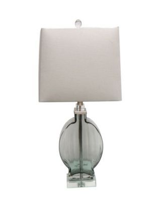 Glass Table Lamp with Crystal Base