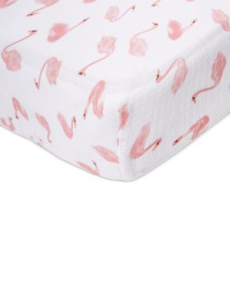 Baby Girls Briar Rose Printed Cotton Crib Sheet