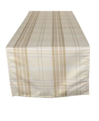 Metallic Plaid Table Runner