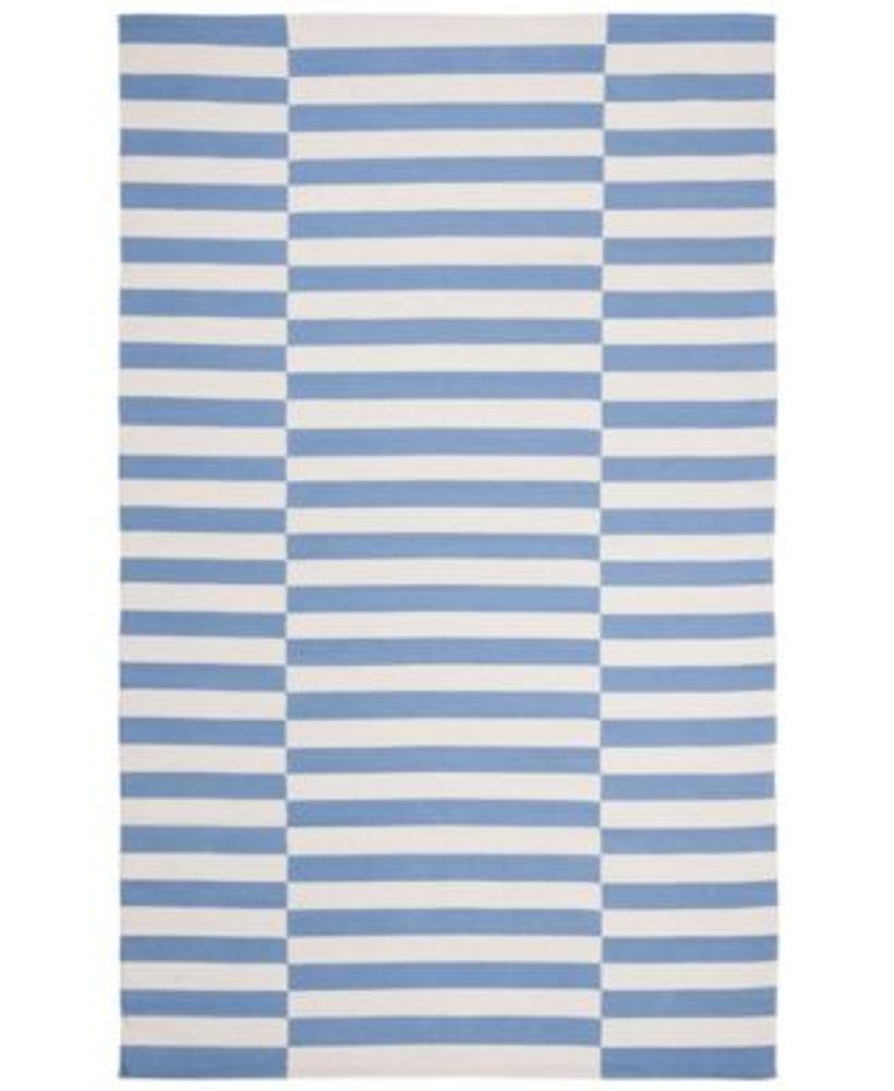 Lauren Ralph Lauren Ludlow Stripe LRL7350B Chambray 8' X 10' Area Rug |  Foxvalley Mall