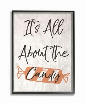 Its All About the Candy Old Fashioned Illustration Framed Giclee Art, 16" x 20"