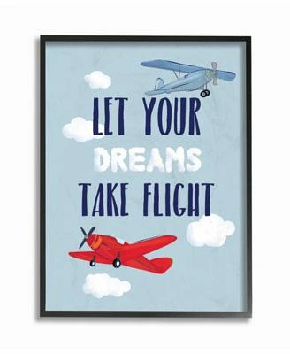 Let Your Dreams Take Flight Airplanes Framed Giclee Art