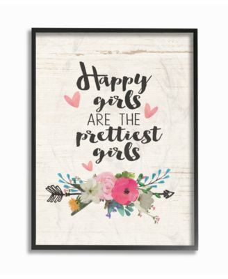 Happy Girls Prettiest Framed Giclee Art, 16" x 20"