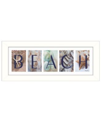 Beach By Robin-Lee Vieira, Printed Wall Art, Ready to hang, White Frame