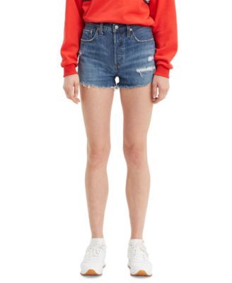 Women's 501 Cotton High-Rise Denim Shorts