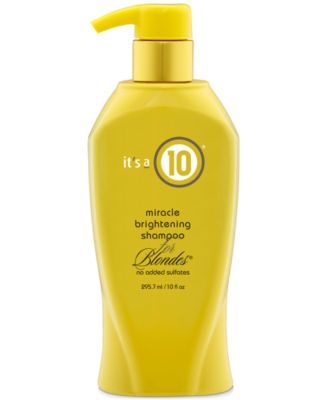 Miracle Brightening Shampoo For Blondes, 10-oz., from PUREBEAUTY Salon & Spa