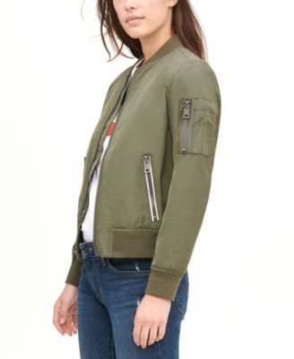 Women's Zip-Detail Bomber Jacket