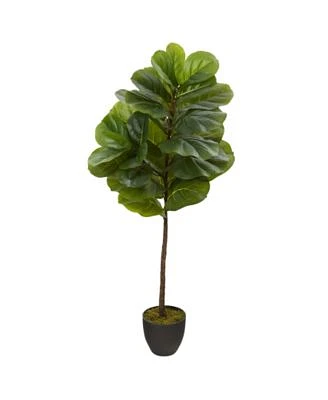 46in. Fiddle Leaf Artificial Tree Real Touch