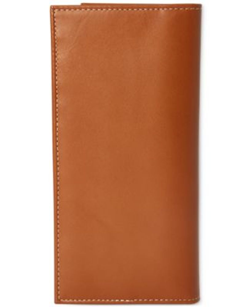 Men's Burnished Leather Narrow Wallet
