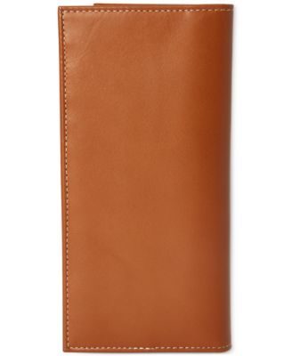 Men's Burnished Leather Narrow Wallet