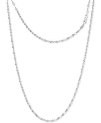 Disco Link 20" Chain Necklace in Sterling Silver, Created for Macy's