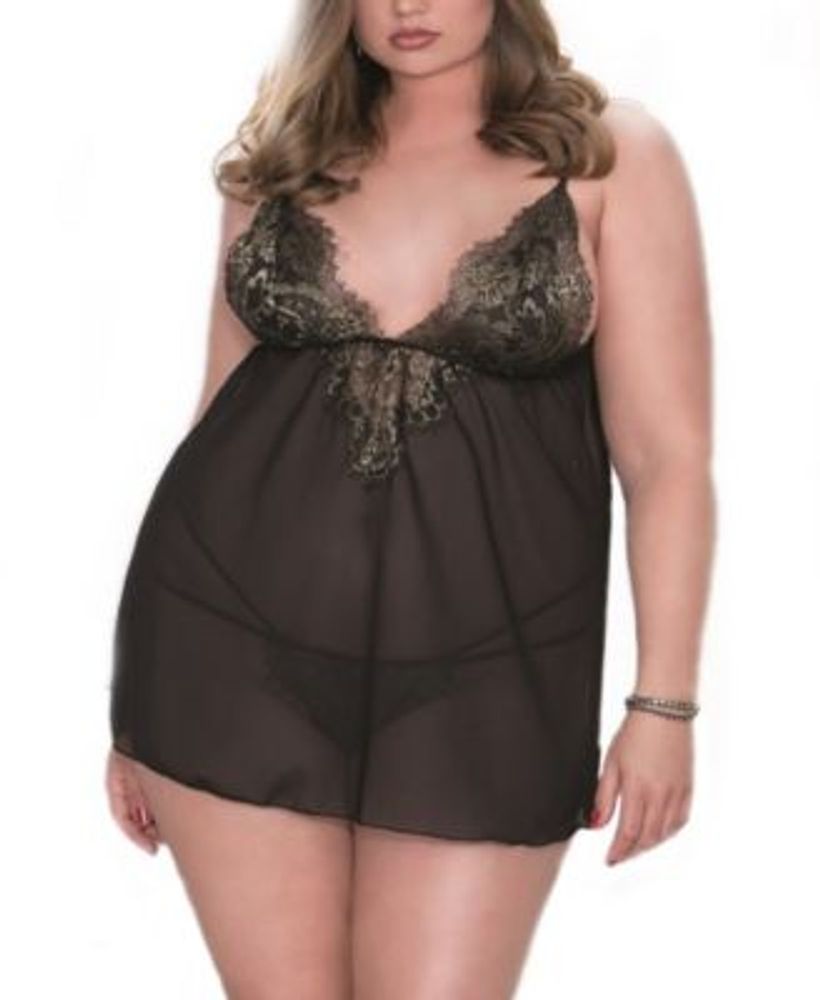 terwijl legering single ICollection Plus Free Spirited Babydoll 2pc Lingerie Set, Online Only |  Dulles Town Center