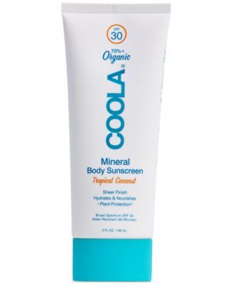 Mineral Body Organic Sunscreen Lotion SPF 30 - Tropical Coconut, 5-oz.