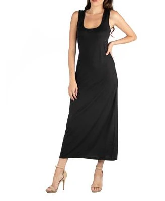 Scoop Neck Maxi Dress with Racerback Detail