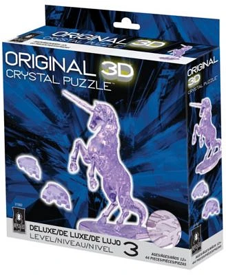 3D Crystal Puzzle - Unicorn - 44 Pieces