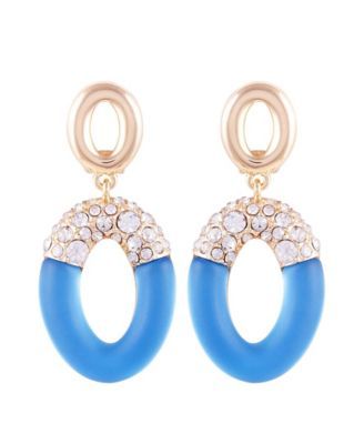 Frosted Lucite Drop Clip Earring