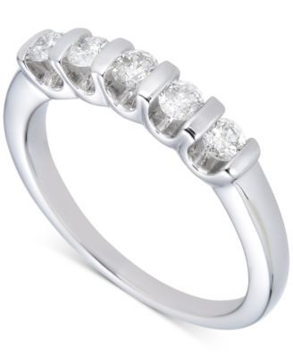 Diamond Tension Bar Band (1/2 ct. t.w.) in 14k White Gold
