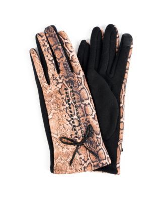 Women's Leopard Jersey Touchscreen Glove