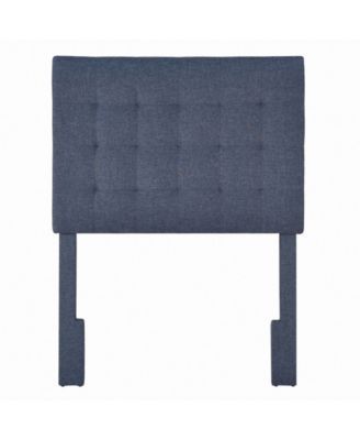 Mid-Century Modern Grid Tufted Upholstered Headboard, Twin