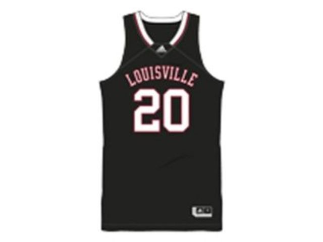 Men's Adidas #45 Red Louisville Cardinals Swingman Basketball Jersey